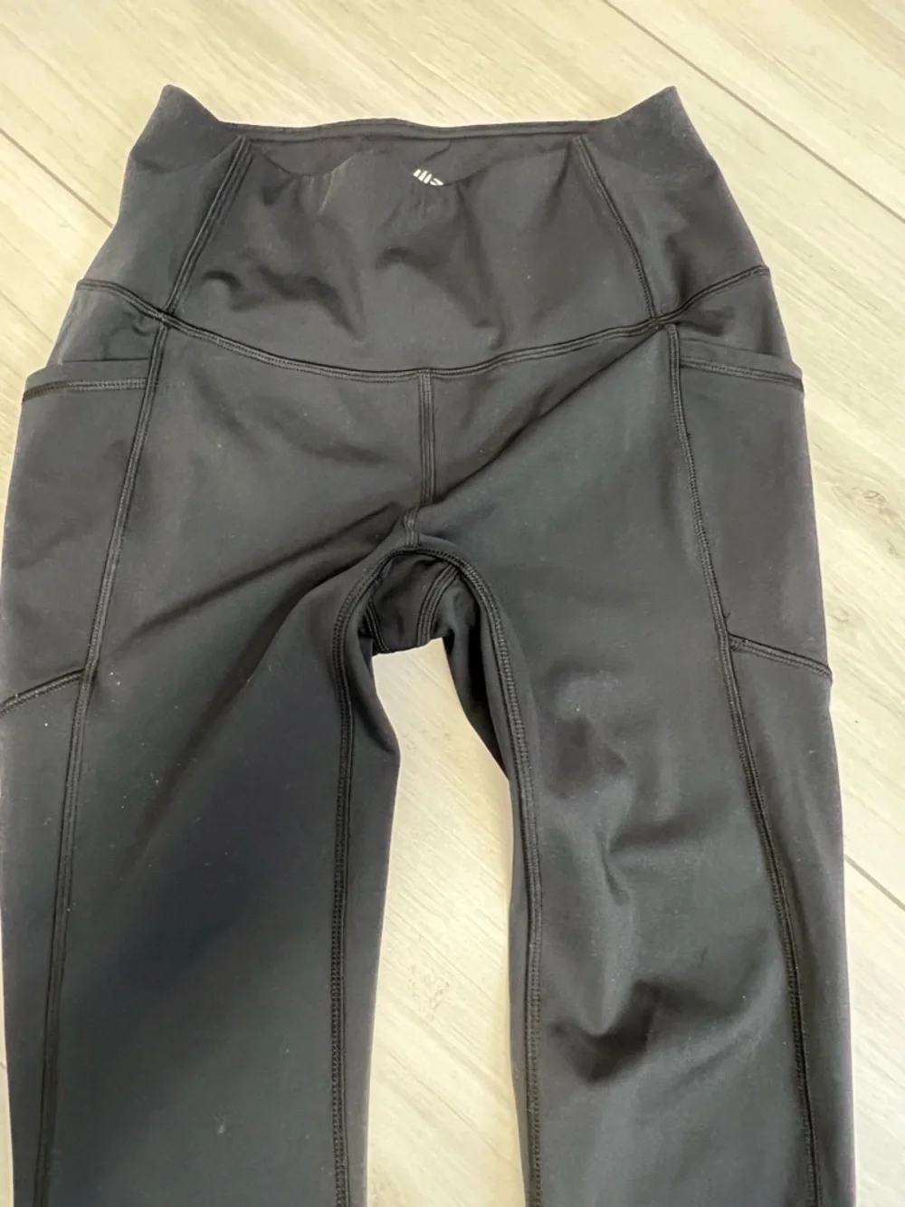 RBX Active Power Hold Leggings Black High Waist Pockets Performance Sz SP - Picture 2 of 6